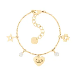 DIOR Браслеты Unisex Gold из смолы с жемчугом