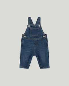 Длинный детский комбинезон джинсовый на подкладке Baby El Corte Inglés, индиго