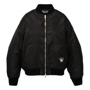 (WMNS) Летная куртка Onitsuka Tiger с вышитой головой тигра, черная