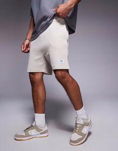 Свободные трикотажные шорты Hugo Blue цвета «камень»