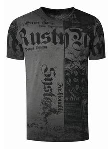 Футболка с принтом American Skull Westside Gang Banger цвета антрацит Rusty Neal