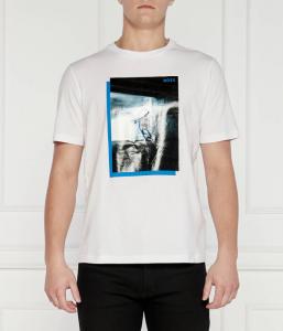 Футболка мужская Boss Green с принтом, белый