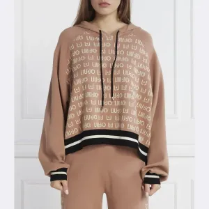 Толстовка свободного кроя Liu Jo, бежевый