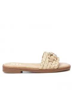 Женские сандалии-слипоны из рафии XTI, коричневый/бежевый