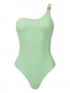 Купальник на одно плечо с розовым плечевым ремнем Sofia Erhan