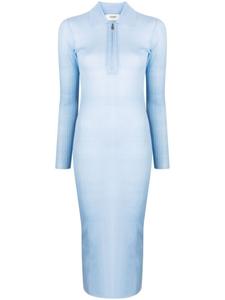 Платье миди с длинными рукавами FENDI, синий