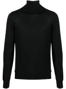 Джемпер тонкой вязки с высоким воротником TAGLIATORE, черный