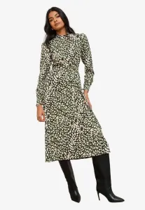 Платье-Миди прямого кроя с длинными рукавами и жатой текстурой Friends Like These, Green