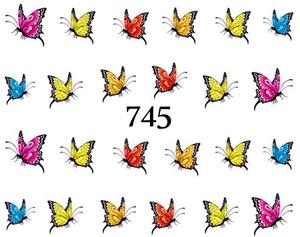 Водные наклейки для ногтей - №745, Raisin