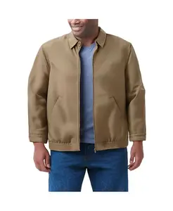 Большая и высокая классическая водостойкая куртка-бомбер Kingsize, серый