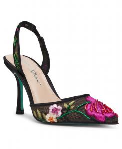 Женские туфли-лодочки на шпильке с цветочным принтом April Floral Betsey Johnson, Black Multi Floral