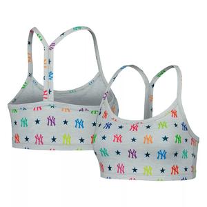 Женский серый бюстгальтер New York Yankees TLC Rainbow