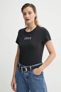 Хлопковая футболка THE PERFECT TEE Levi'S, черный