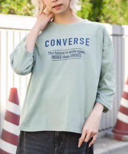 Футболка Converse с рукавом 3/4 и закругленным низом (W).