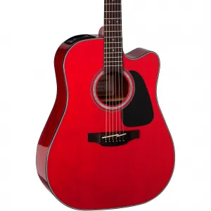 Акустико-электрогитара Takamine G Series GD30CE Dreadnought с срезанным корпусом, винно-красная