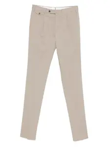 Брюки в складку Pt Torino, светло-коричневый