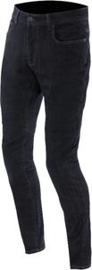 Мотоциклетные джинсы Dainese с пятью карманами, стандартного кроя, темно-синего цвета.