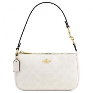 COACH Сумка женская маленькая белая из искусственной кожи