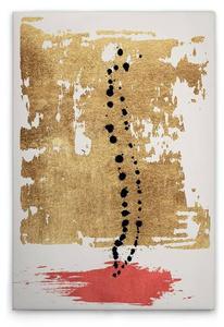 Картина на холсте A.S. Création Drip Drop цвет goldcremeschwarzrot