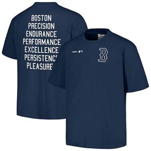 Футболка мужская pleasures navy boston red sox precision Unbranded