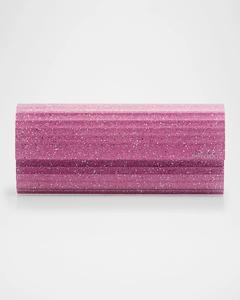 Блестящий клатч Sweetie Jimmy Choo, цвет Lmagslvr