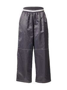 Брюки со складками спереди TOPSHOP Loose fit Pleat-Front Pants, темно-серый