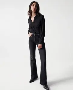 Расклешенные женские джинсы Faith Push In Flare Salsa Jeans, черный