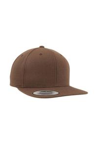 Классическая кепка Snapback премиум-класса Yupoong, коричневый