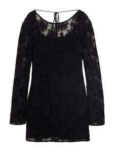 Вязаное платье MANGO CRANKY, Black