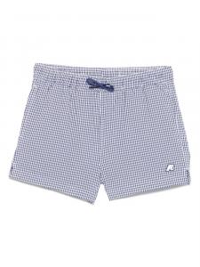 Пляжные шорты P.Hazel в клетку K Way Kids, синий