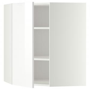 Угловой настенный шкаф с полками, белый/Ringhult белый, 68x80 см IKEA Metod