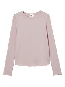 Футболка с длинными рукавами и необработанными краями B+Ab, розовый