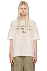 Футболка с принтом Acne Studios, белый