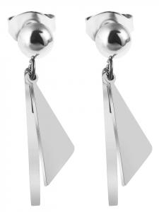 Adeliás Женские серьги - Серьги-гвоздики из нержавеющей стали серебристого цвета