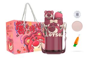 Кружка для воды, поильник с трубочкой 700 мл практичная Disney, красный