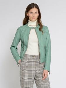 Кожаный пиджак Maze, зеленый