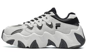 Кроссовки женские толстые низкие серые/черные/белые Fila Fusion