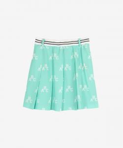 Плиссированная юбка с монограммой Archivio, цвет Green(158)