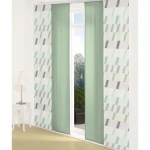 Штора-шарнир Bray, на панельной каретке, 1 шт. Wirth, мятный