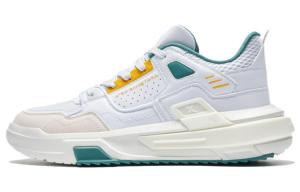 Баскетбольные кроссовки мужские низкие белые/желтые/зеленые Xtep