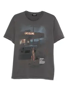 Футболка с графичным принтом DONDUP, серый