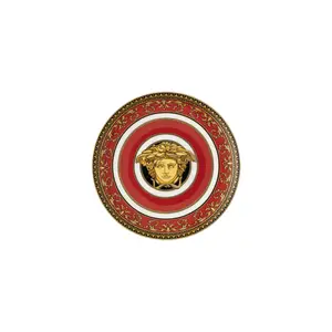 Хлебная тарелка Medusa Versace, красный
