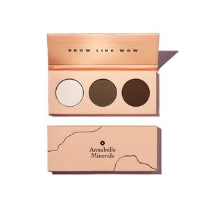 Annabelle Minerals, Brow Like Wow, палитра теней для бровей, 3x1,3 г