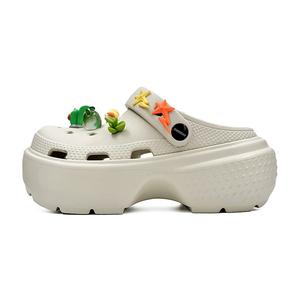 Женские бежевые сабо OUBT с 3D декором