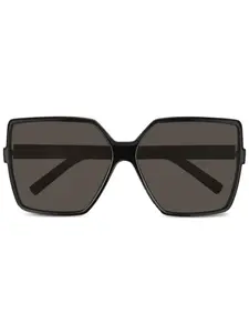Солнцезащитные очки в квадратной оправе Saint Laurent Eyewear, черный