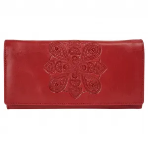 Кошелек Bruno Banani "Мандала", натуральная кожа, красный