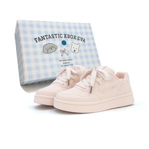 FANTASTIC XBOX Модные нишевые кэжуал кеды женские низкие желтые с кастомным щенком, цвет Yellow (Custom Puppy Box)