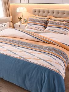 MIDO HOUSE Комплект постельного белья на полутороспальную кровать, 4 предмета: пододеяльник 180x220 см