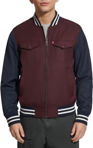 Мужская университетская куртка-бомбер Levi's Colorblock, Wine Colorblock