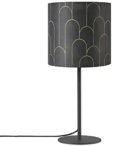 Лампа настольная Paco Home Luca Pillar, черный